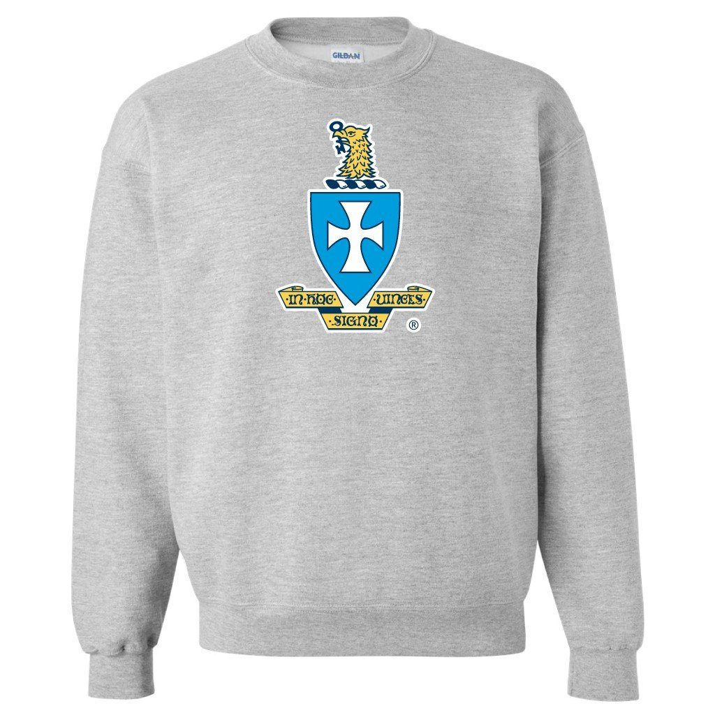Sigma Chi Coat of Arms Sport Gray Crewneck Sweatshirt