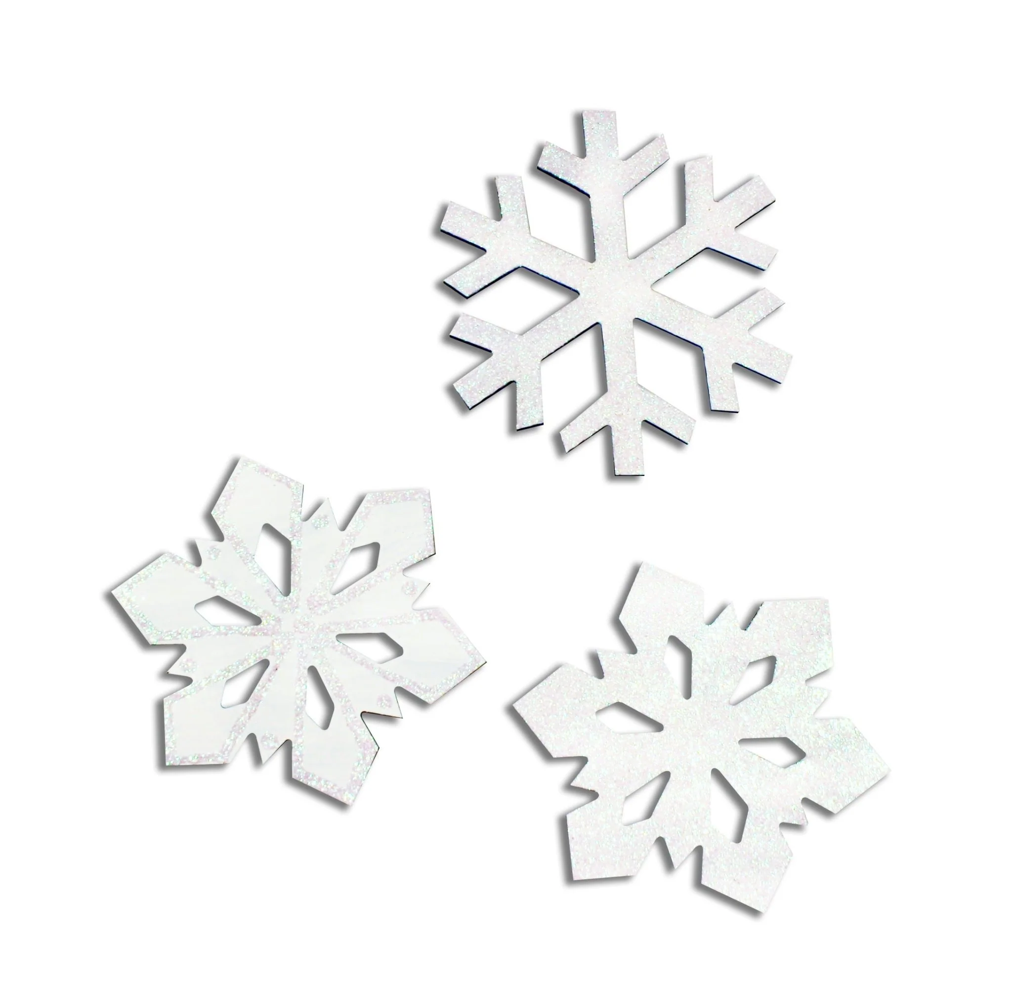 Hand Painted Snowflakes Wall Decor Set of 3 - Image 4