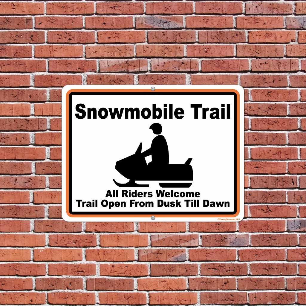 Snowmobile Trail Sign or Sticker - #8 - Image 4