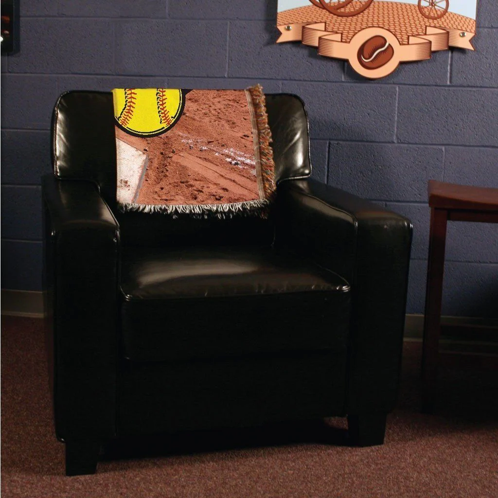 Softball Dad Woven Blanket - Image 3