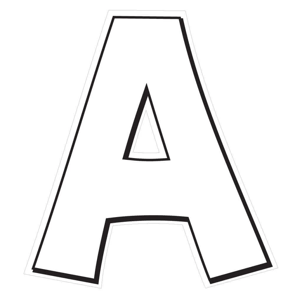 Solid Color with Black Outline 18" KG The Last Time Alphabet Yard Letters Set - 26 pcs - Image 3