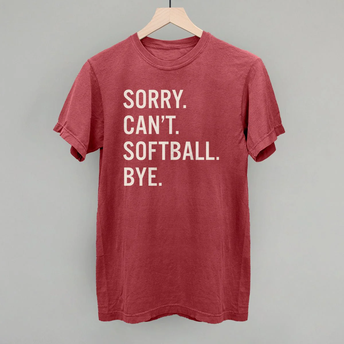 Sorry Can't Softball Bye T-shirt - Image 3