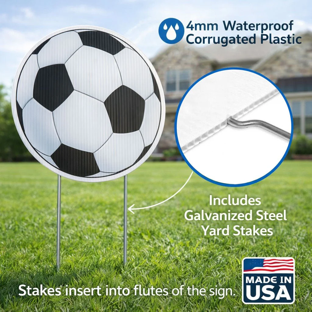 10-Pack Sports Birthday Yard Signs Decorations with Stakes - Image 3