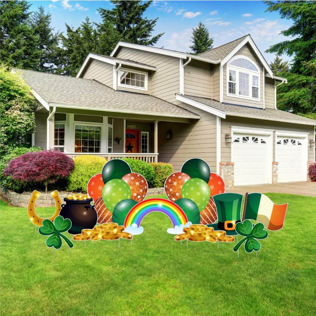 St. Patrick's Day Yard Card Flair |11 pc Set