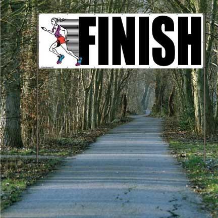 Start and Finish with Runner Vinyl Banner Set of 2 - Image 3