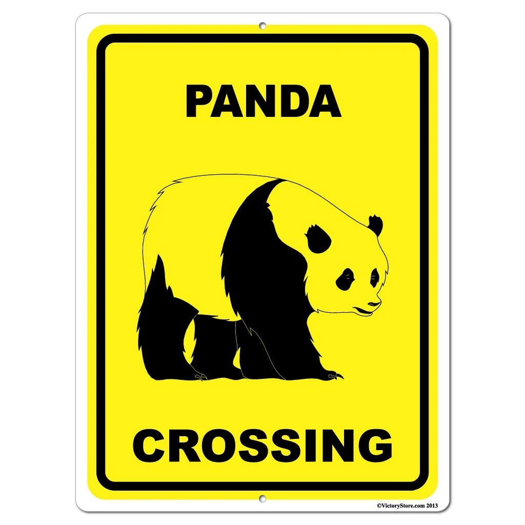 Panda Crossing Sign or Sticker - Image 6