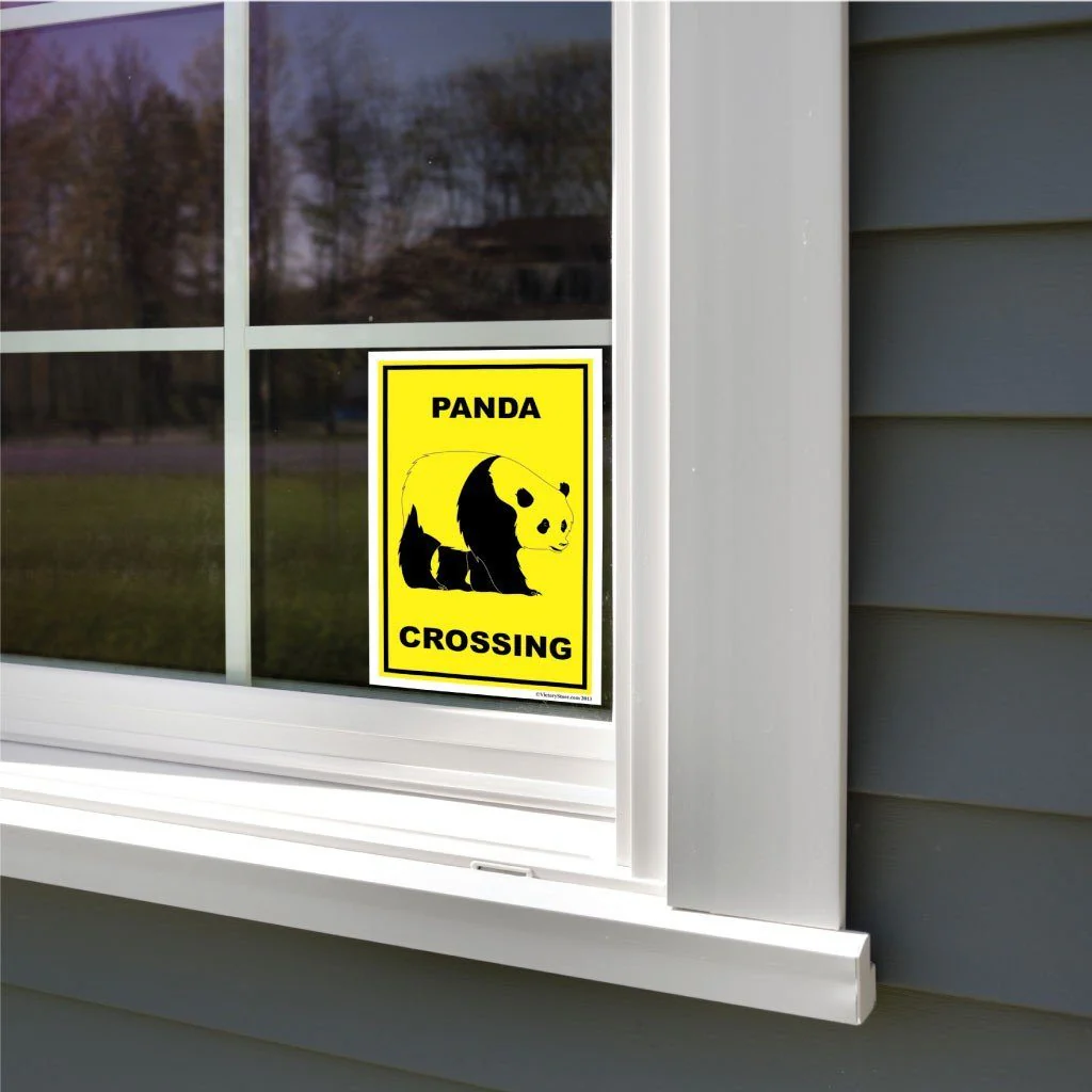 Panda Crossing Sign or Sticker - Image 8