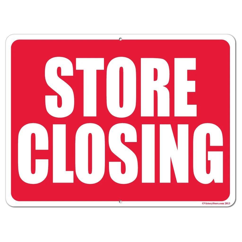 Store Closing Sign or Sticker - #1 - Image 3