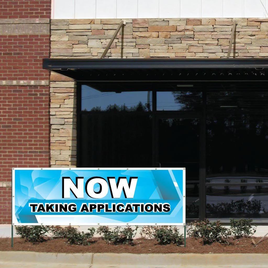 Taking Applications Vinyl Banner - Image 3