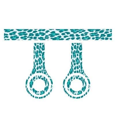 Teal Animal Print Skins for Beats Solo HD Headphones Set of 3 - Image 3