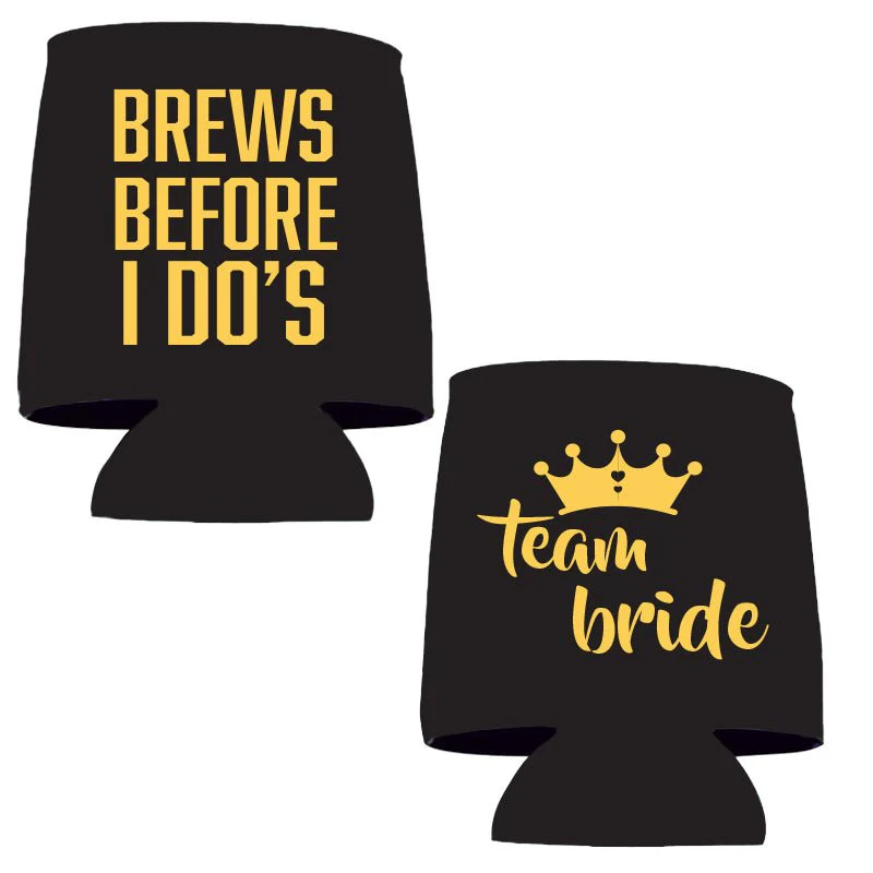 Team Bride Bachelorette Party Can Coolers Pack - Image 3