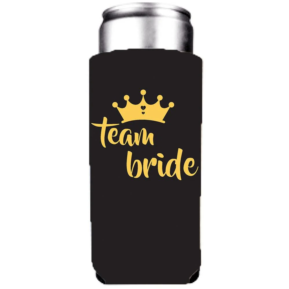 Team Bride Bachelorette Party Can Coolers Pack - Image 4