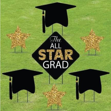 The All Star Grad Yard Cards | 7 pc Set