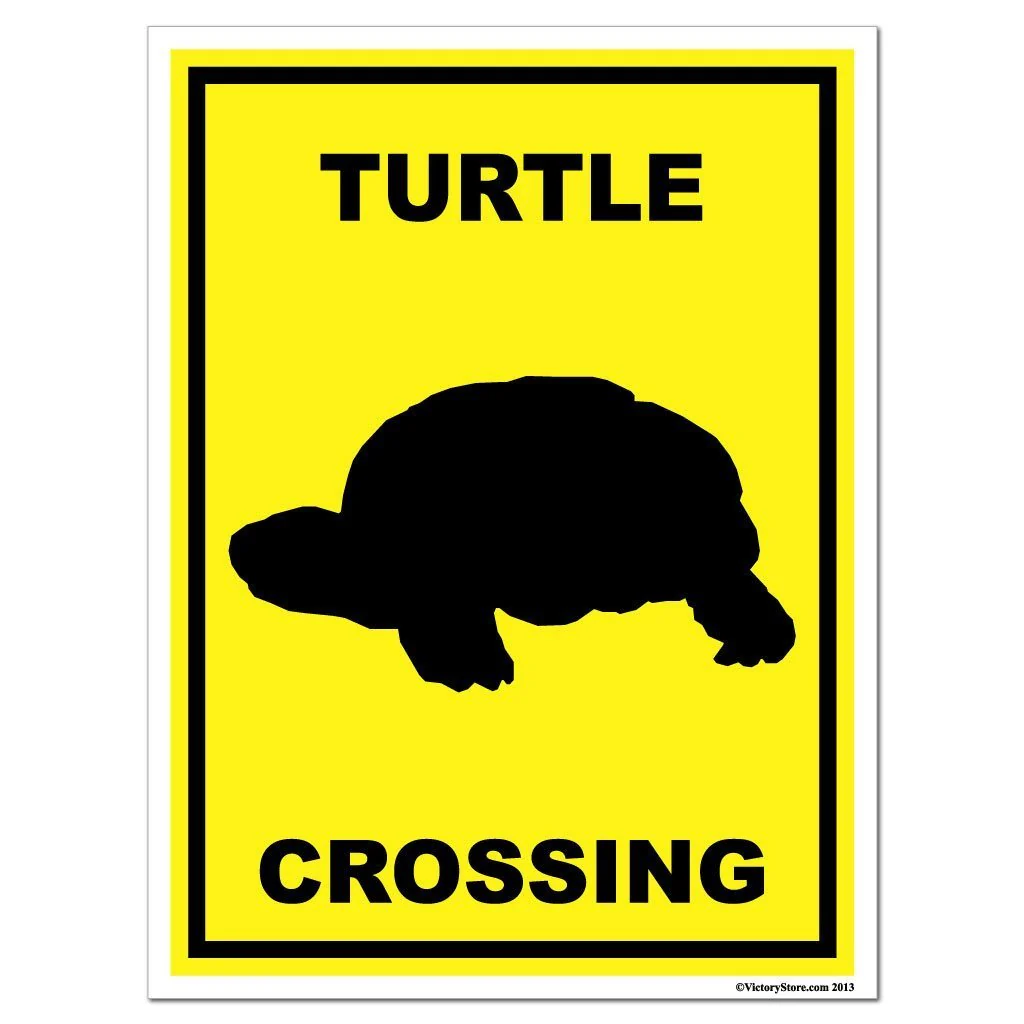 Turtle Crossing Sign or Sticker - Image 4