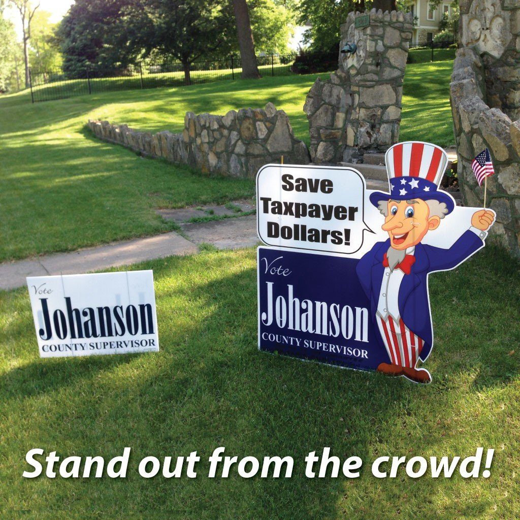 Uncle Sam Yard Sign - Image 2