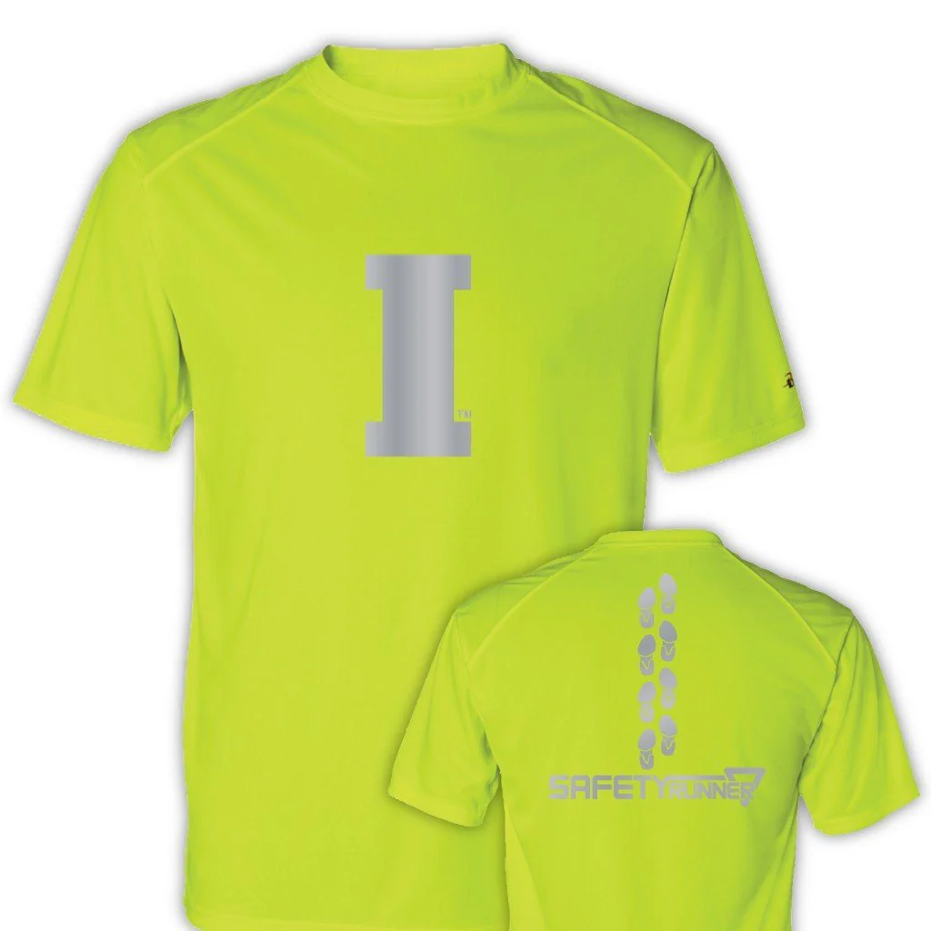 University of Iowa Block I Men's SafetyRunner Reflective Performance Shirt