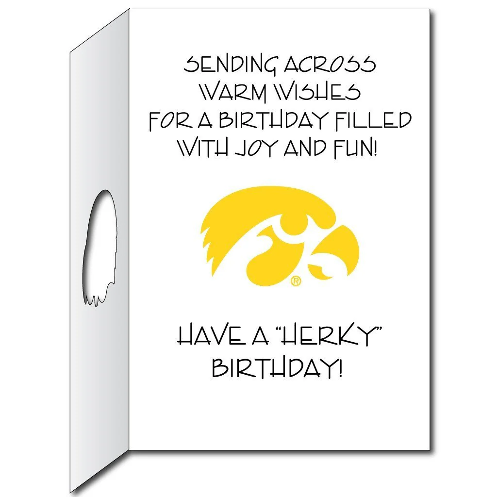 Iowa Hawkeyes 2'x3' Giant Birthday Greeting Card & Yard Sign - Image 4
