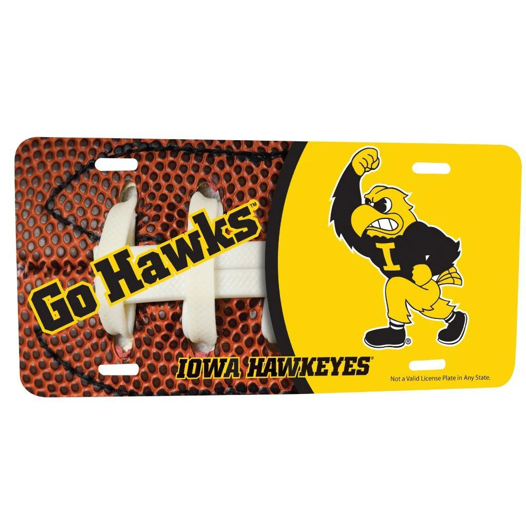 University of Iowa Football License Plate