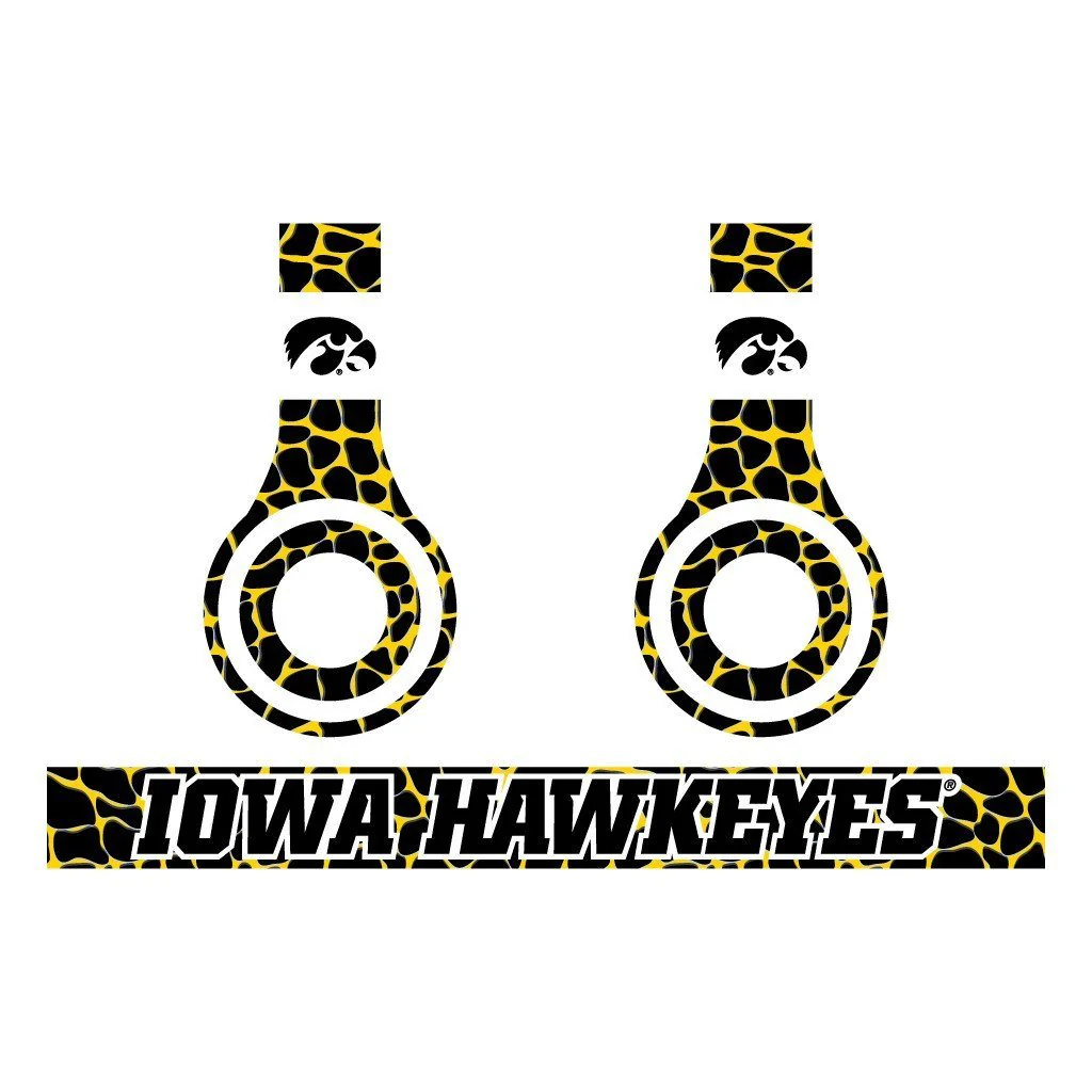 University of Iowa Set of 3 Animal Patterns Skins for Beats Solo - Image 4