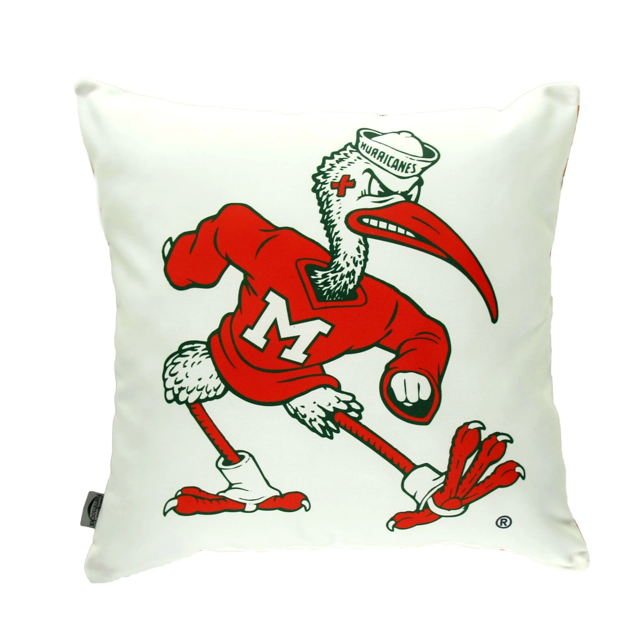 University of Miami Hurricanes Mascot Throw Pillow Cover - Image 6
