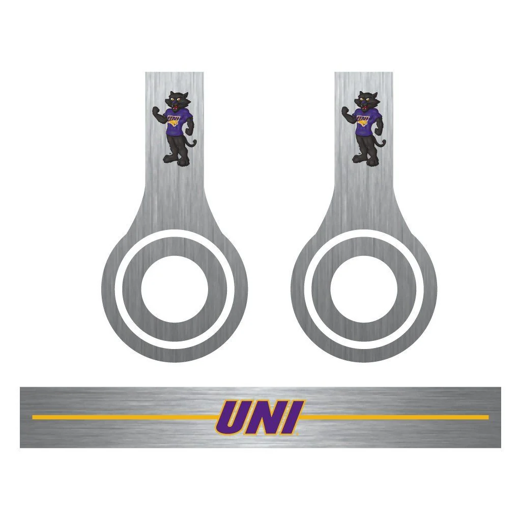 University of Northern Iowa 3 Metal Patterns Skins for Beats Solo HD - Image 3