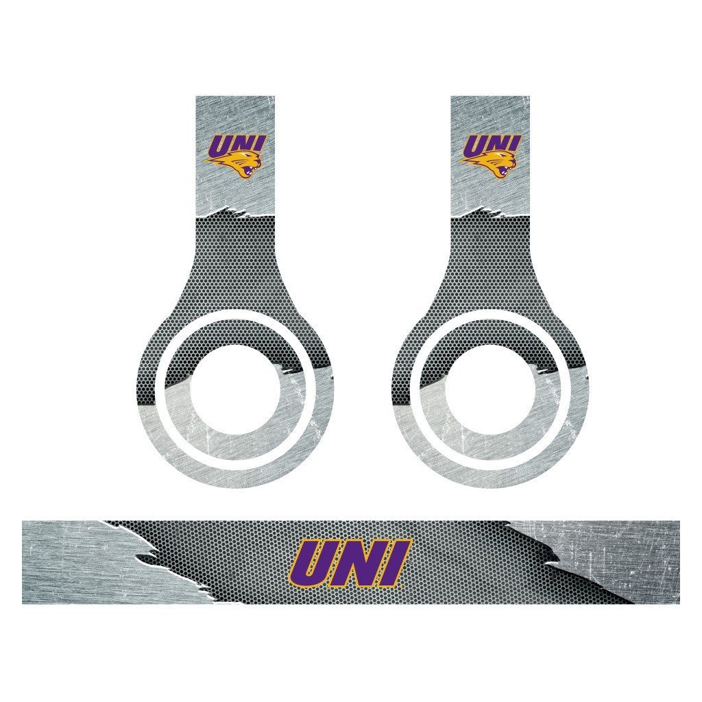 University of Northern Iowa 3 Metal Patterns Skins for Beats Solo HD - Image 4