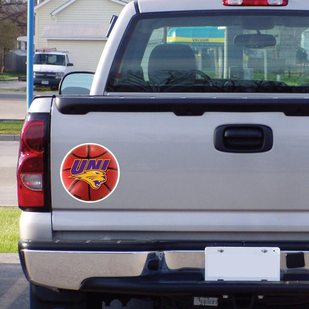 University of Northern Iowa Basketball Shaped Magnet