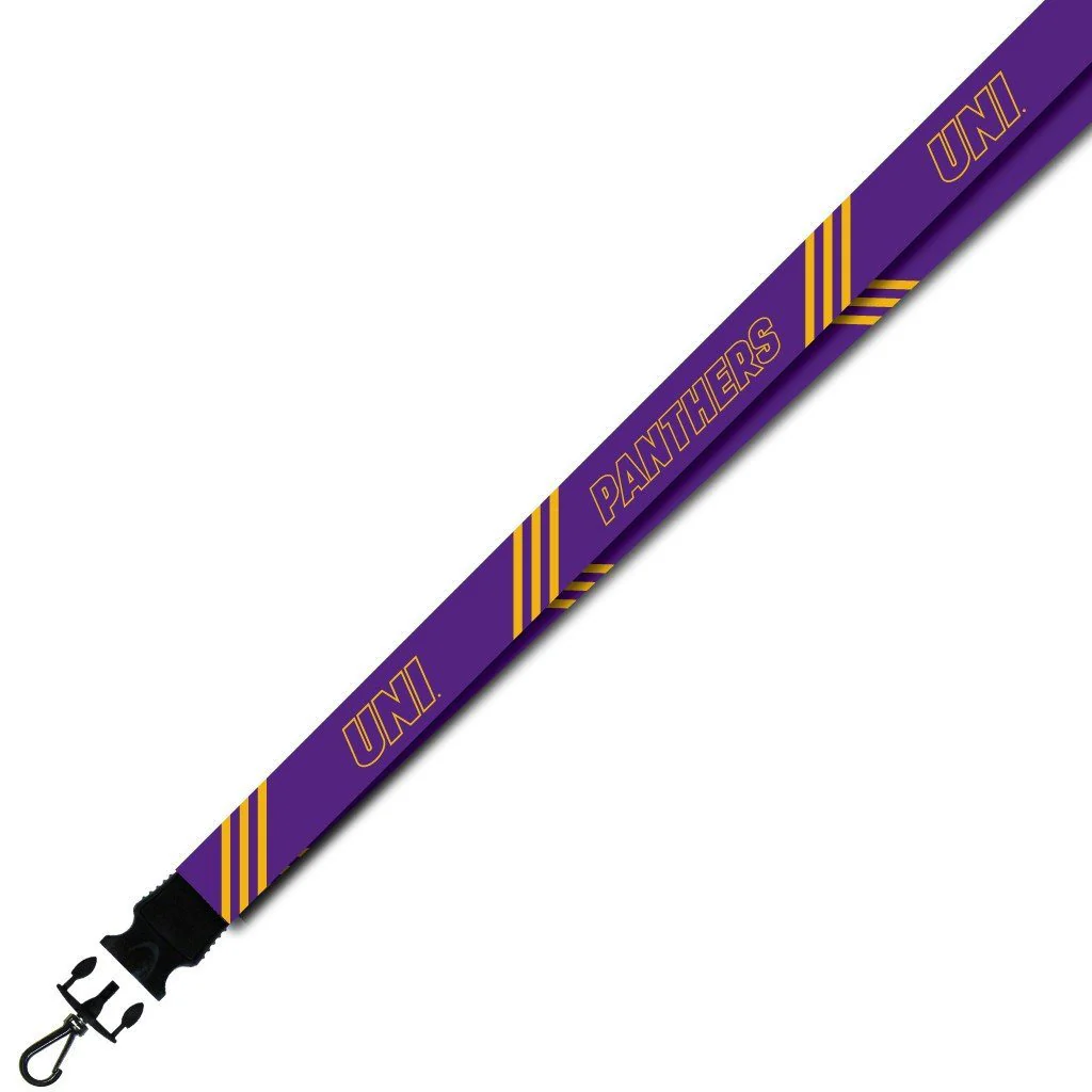 University of Northern Iowa Striped Lanyard