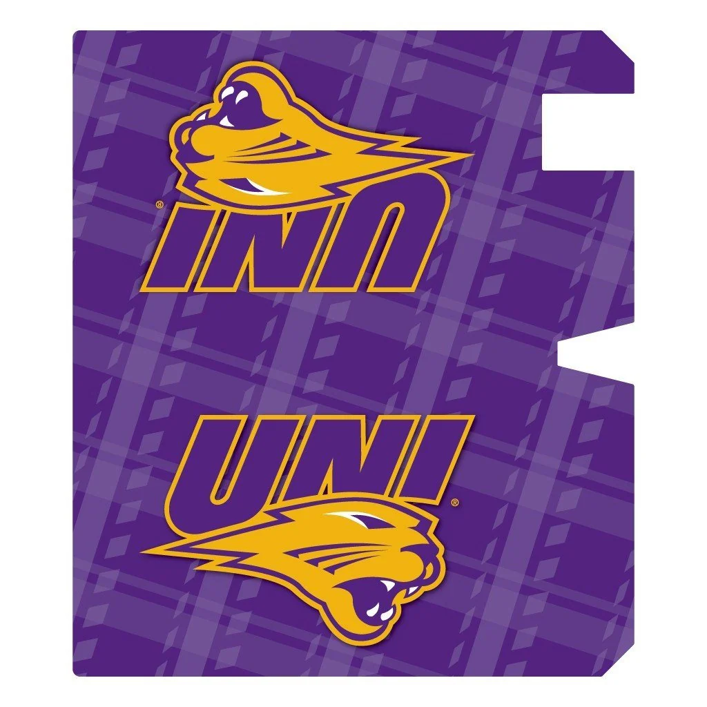 University of Northern Iowa Plaid Magnetic Mailbox Cover - Image 2