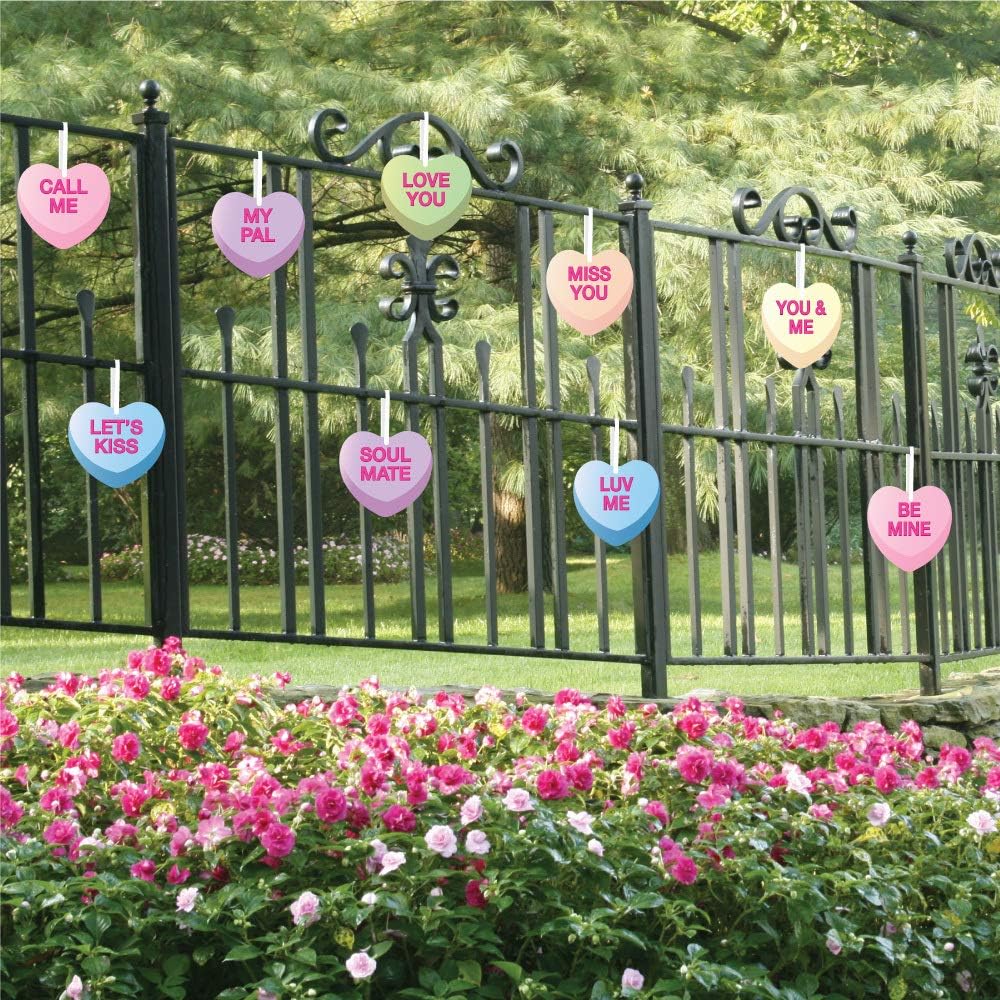 Valentine's Hanging Candy Hearts 18 Pack Hanging Decorations - Image 7