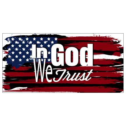In God We Trust Waterproof Vinyl Banner - Image 2