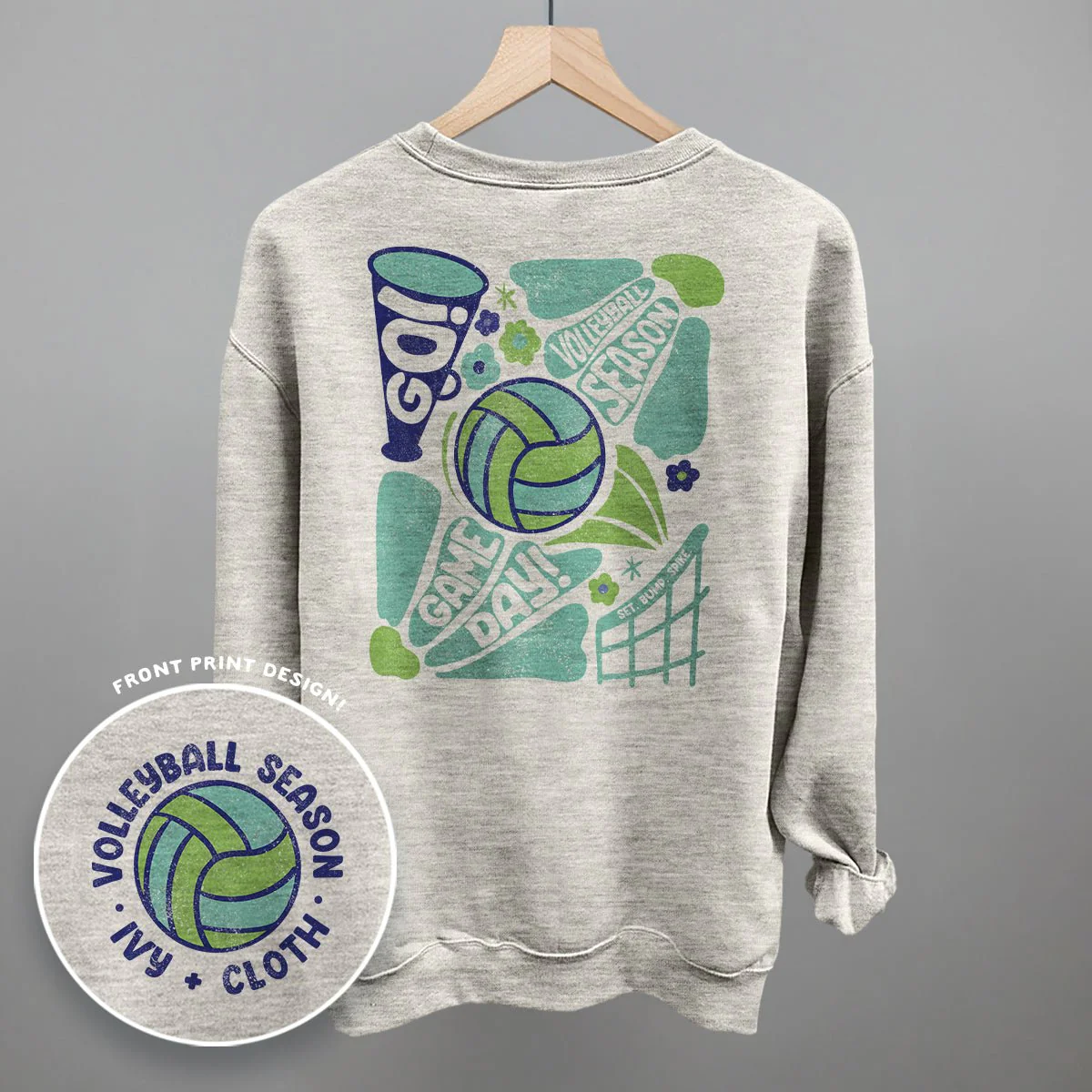 Volleyball Season Doodles (Back Print) - Image 4