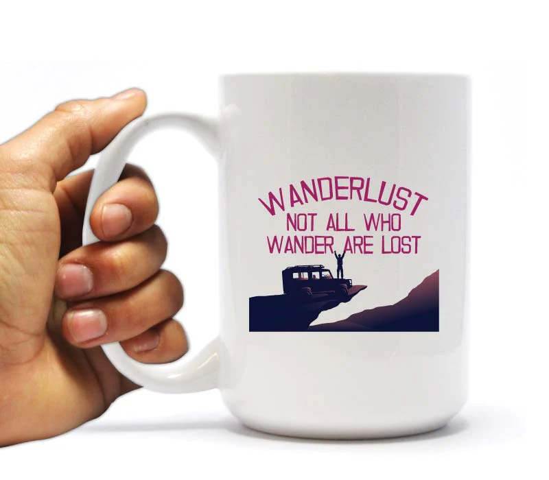 Wanderlust Theme Mug & Can Cooler Gift Pack - Image 2