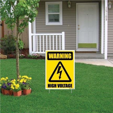Warning High Voltage Sign or Sticker - Image 2