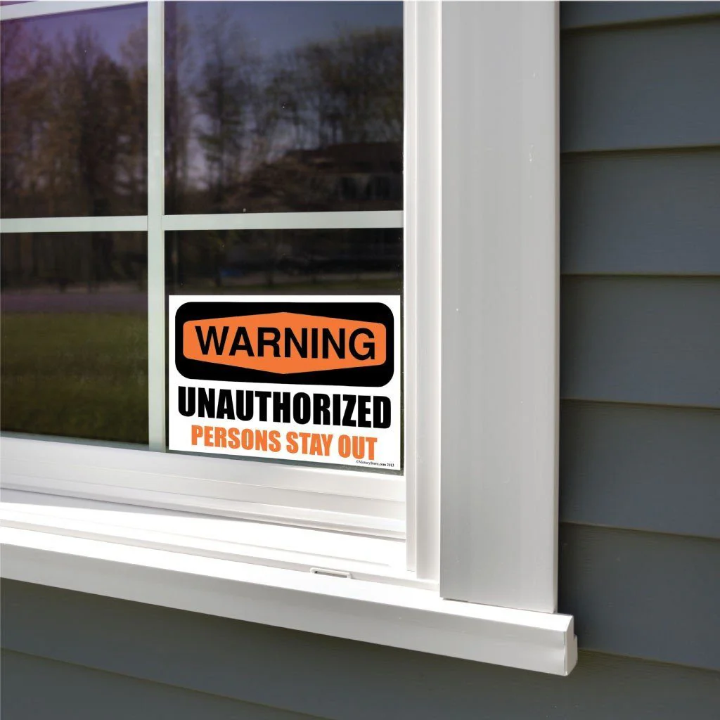 Unauthorized Persons Stay Out Sign or Sticker - Image 6