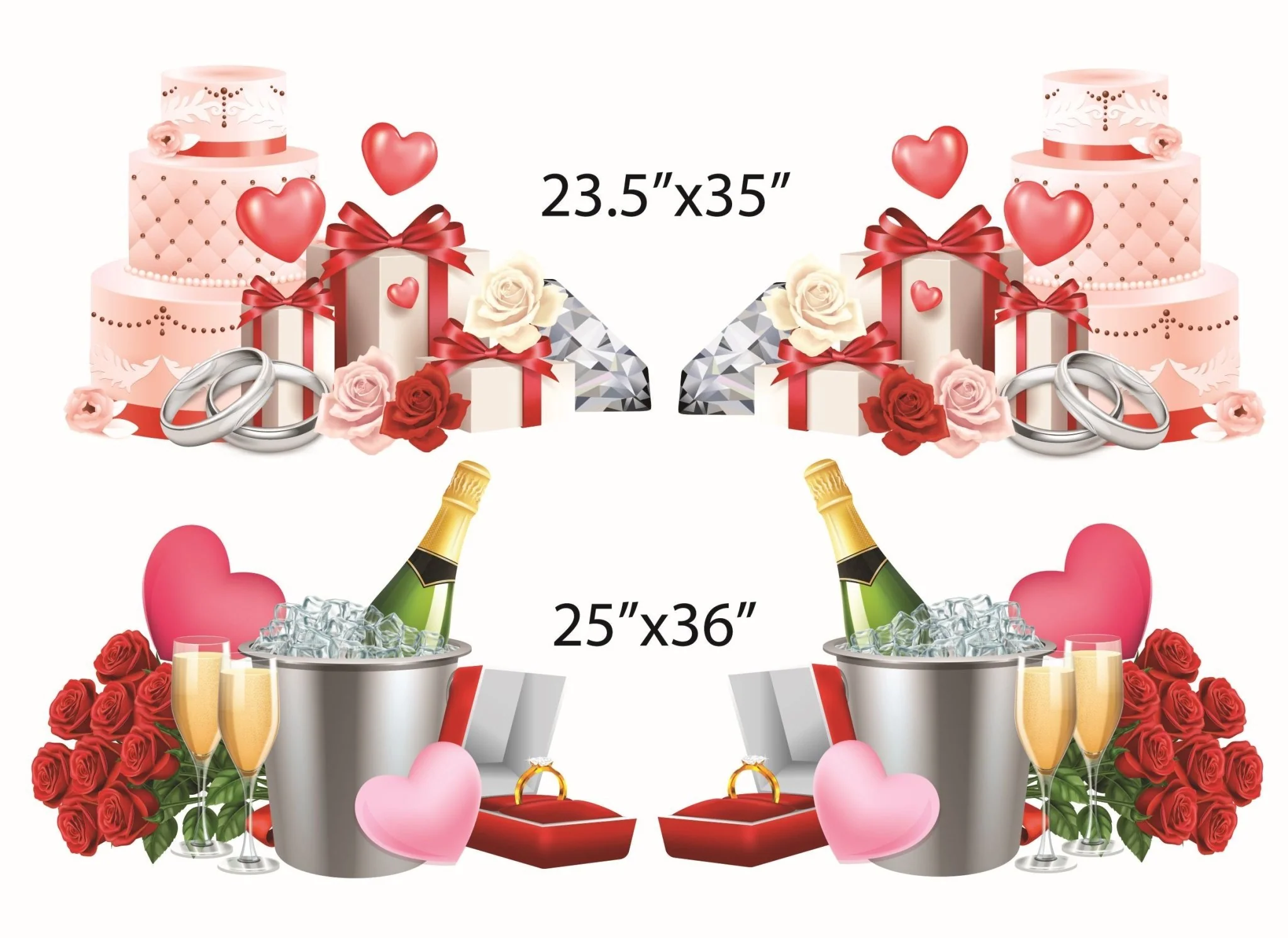 Wedding Anniversary Yard Card EZ Fillers - Image 2