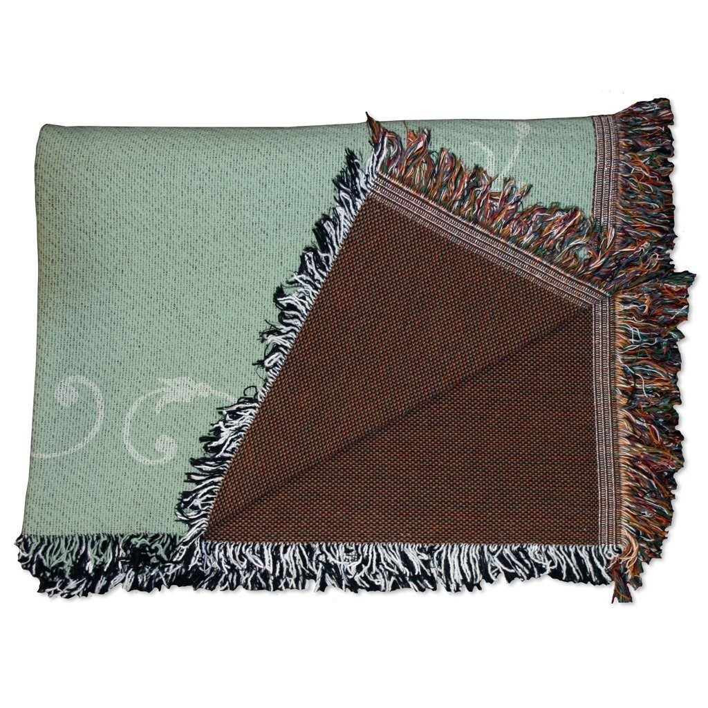 Green Mrs. Wedding Woven Blanket - Image 3