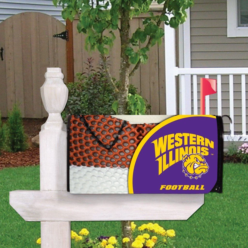 Western Illinois Football Magnetic Mailbox Cover