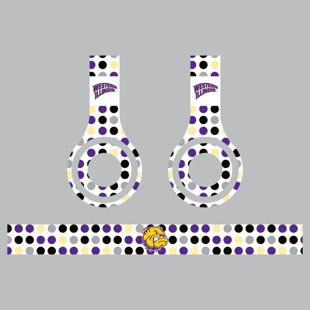 Western Illinois Skins for Beats Solo HD Headphones | Set of 3 - Image 3