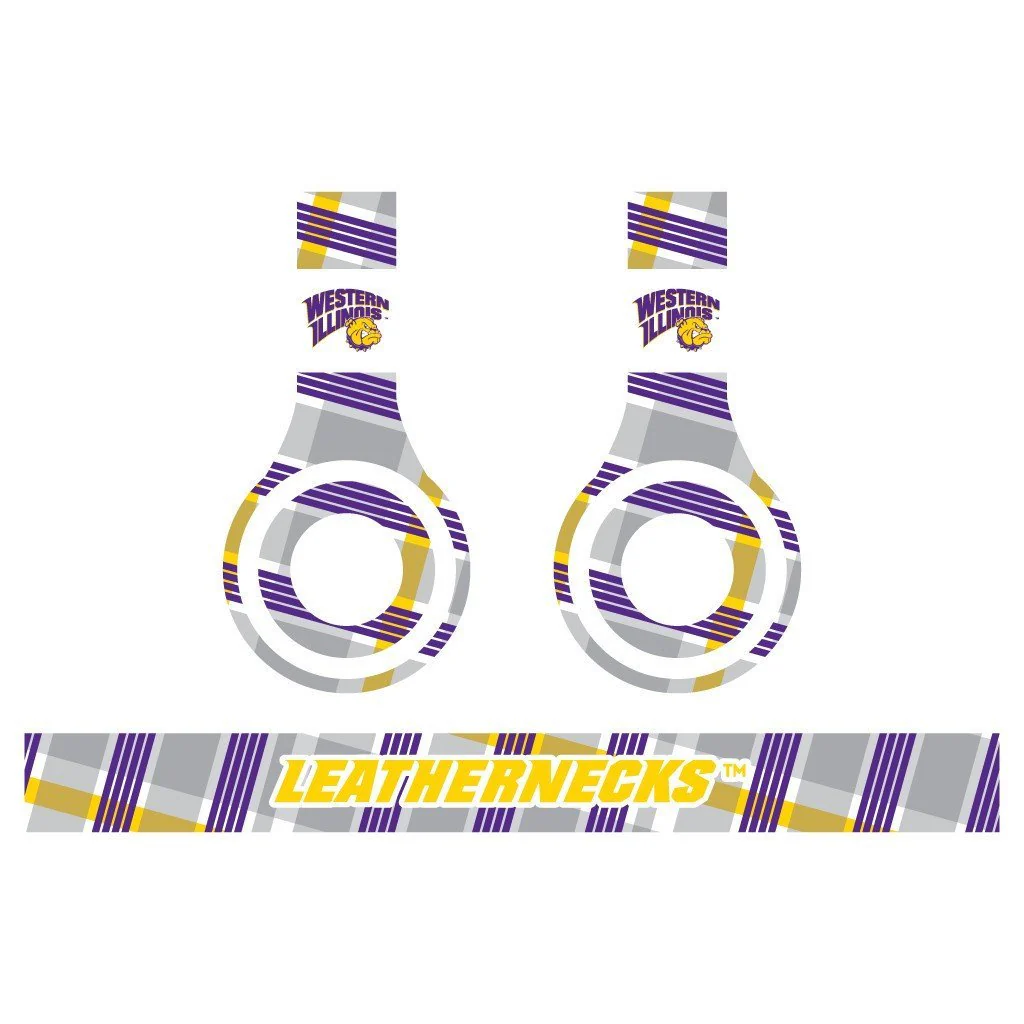 Western Illinois Skins for Beats Solo HD Headphones | Set of 3 - Image 4