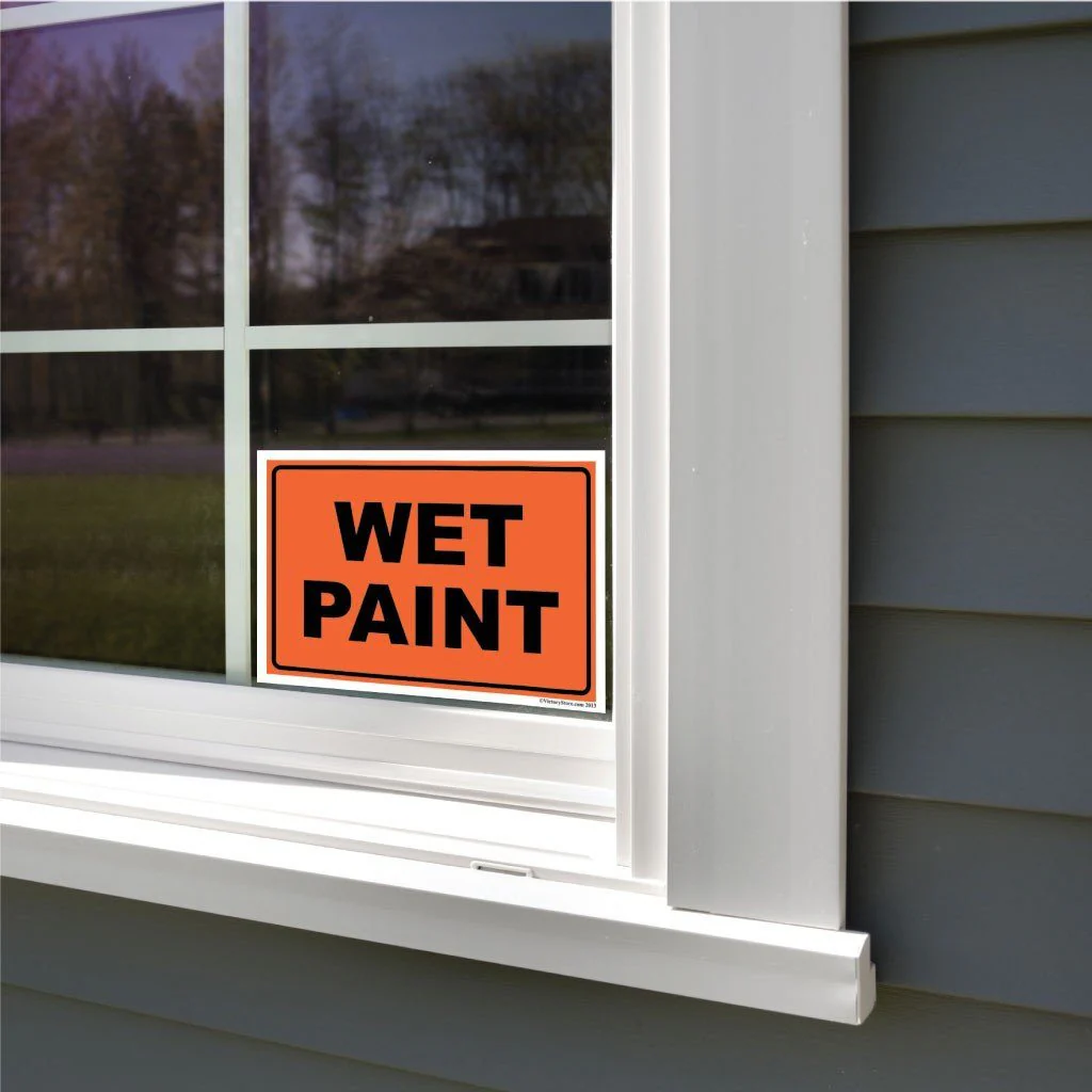 Wet Paint Caution Sign or Sticker - Image 5