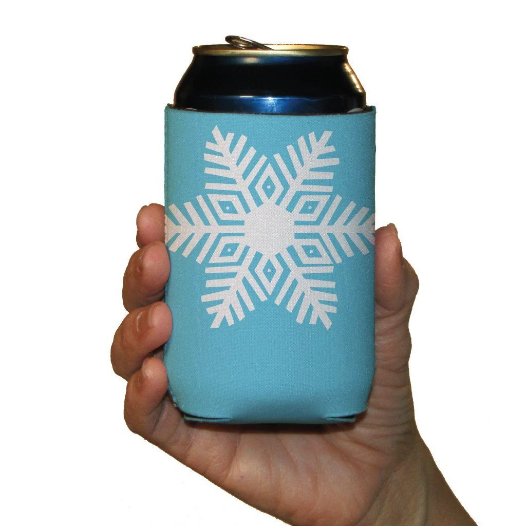 Winter Snowflakes Themed Can Cooler Set - Image 4