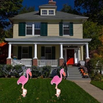 Flamingo Yard Cards Set of 2