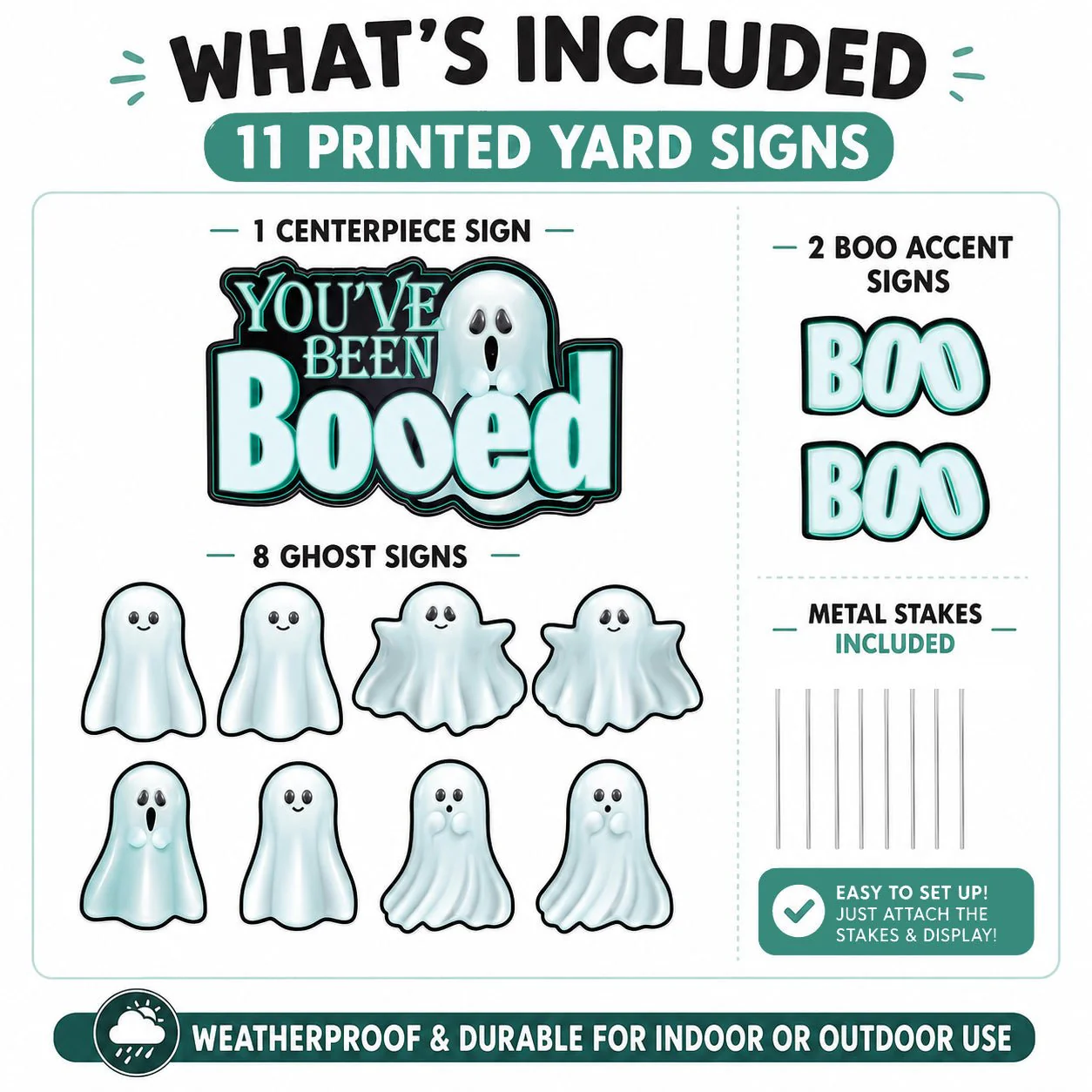 You've Been Booed - Ghostly Halloween Party - 11 Pieces - Boogram - Image 2