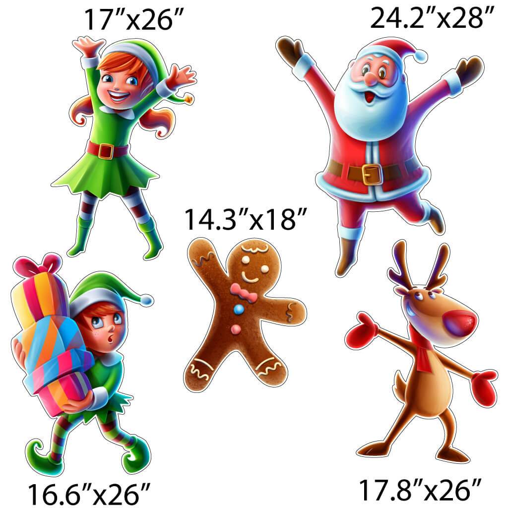 You've Been Elfed Yard Card Display - 10 pc set - Image 3