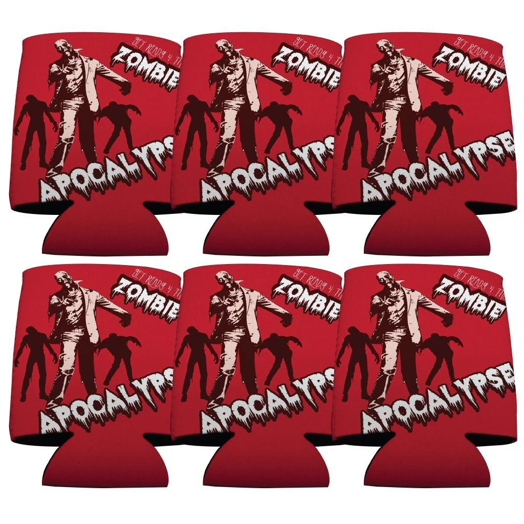 Zombie Apocalypse Halloween Can Cooler Set - Image 4